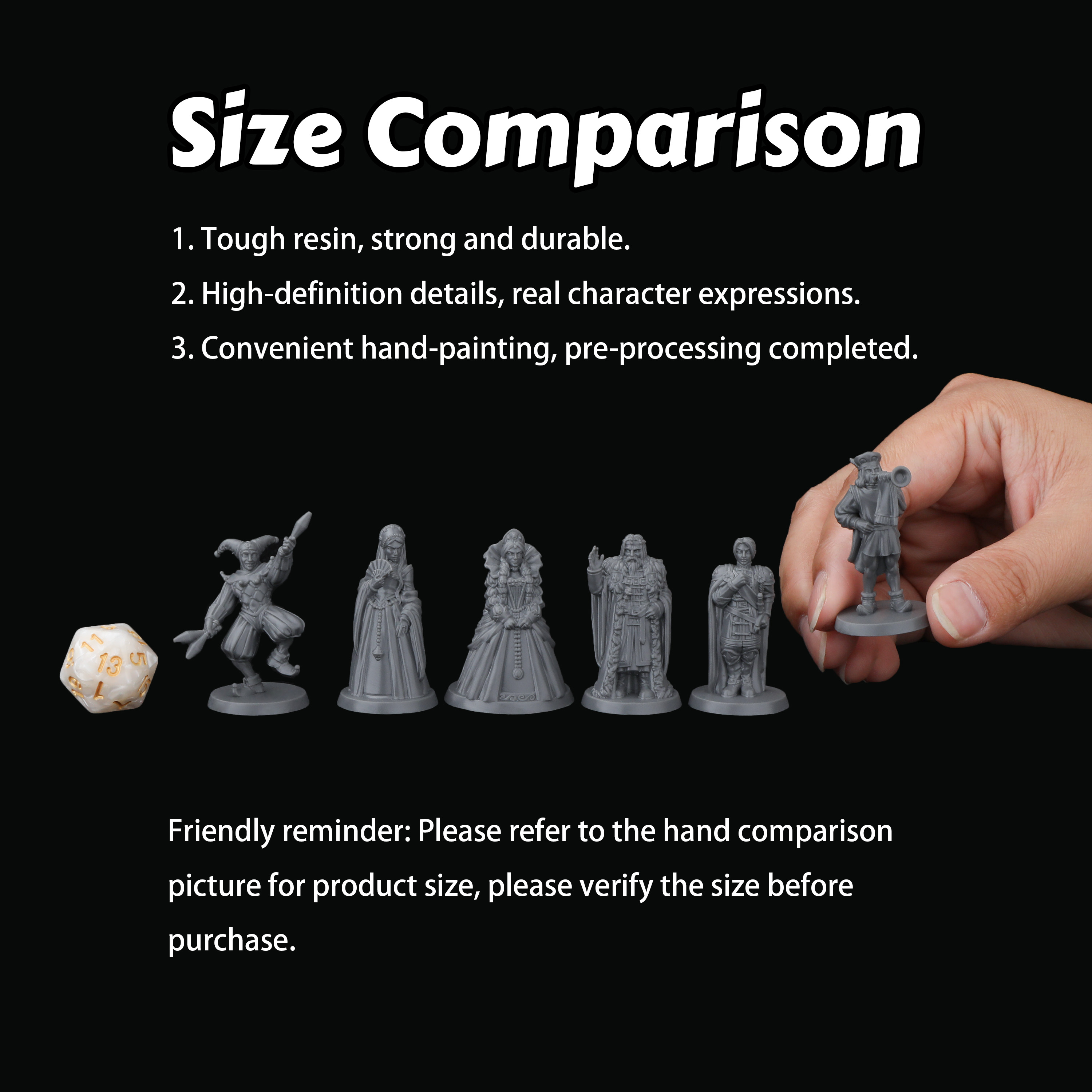 6Pcs TTRPG Royal NPC Miniature - Badminton Victory 리뷰 및 가격