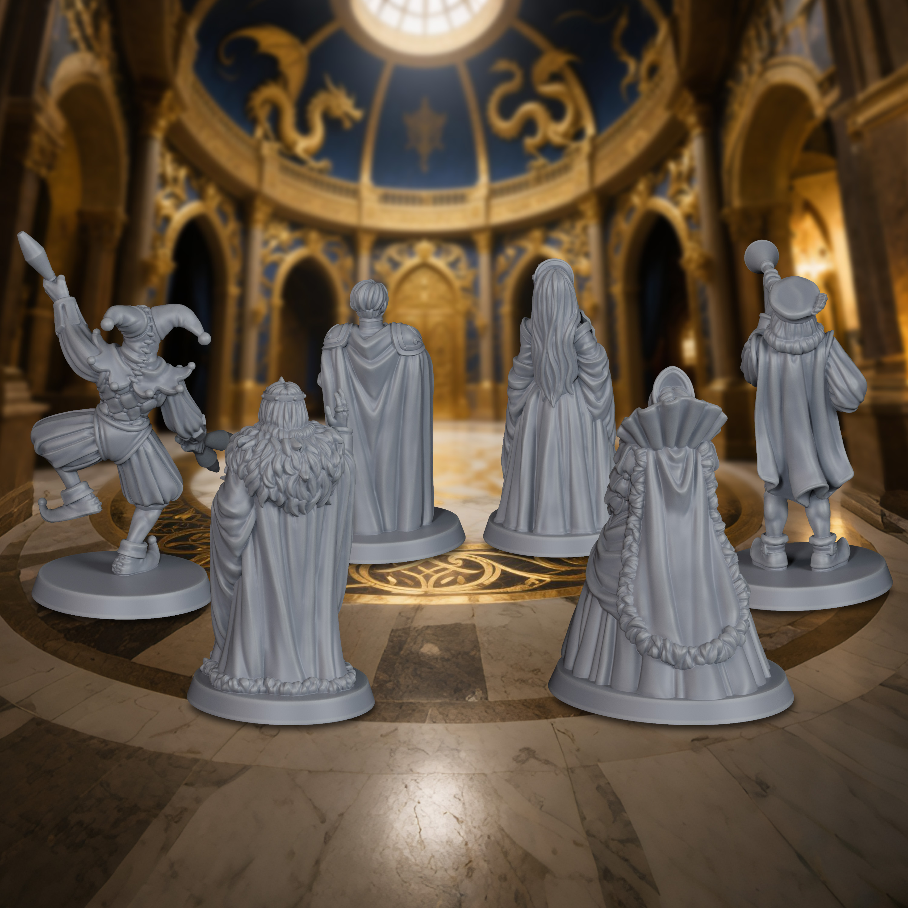 6Pcs TTRPG Royal NPC Miniature - Badminton Victory 리뷰 및 가격