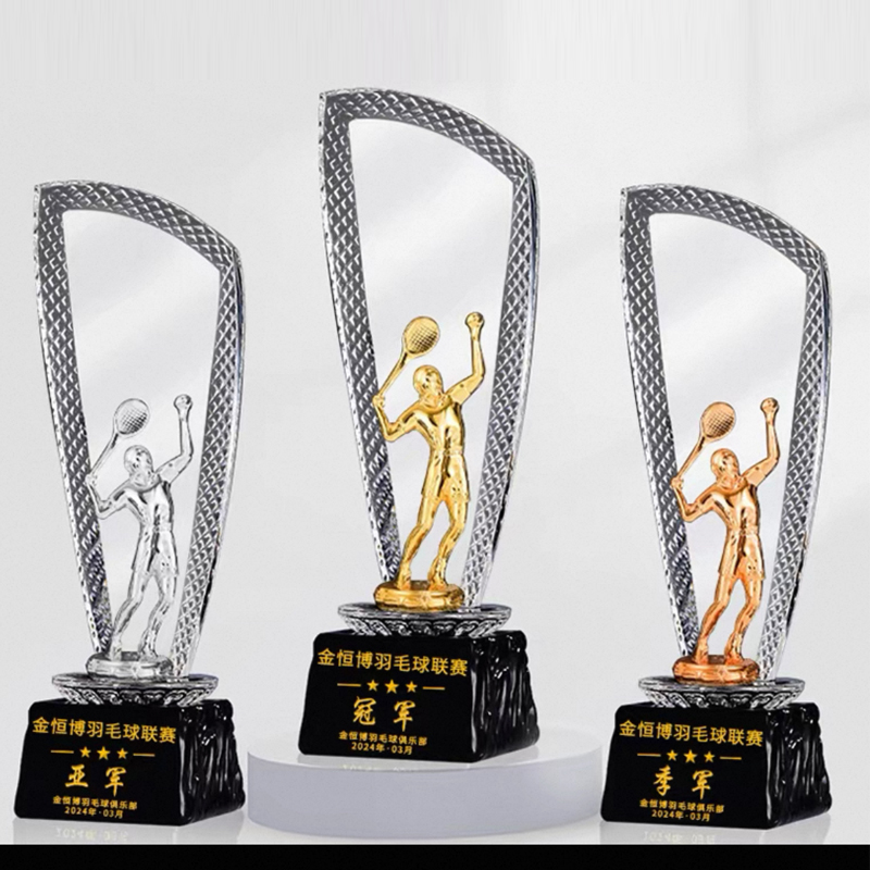 Customized Crystal Trophy Trop - Badminton Europe 리뷰 및 가격