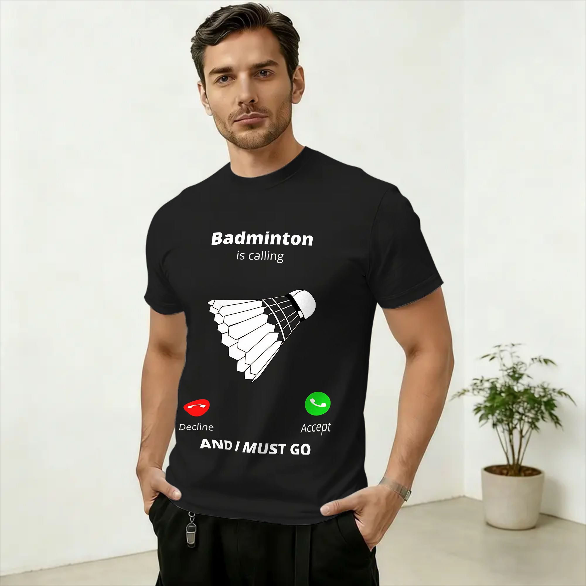 Casual Badminton is Calling T- - Badminton Is Calling 리뷰 및 가격